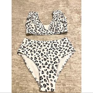 High Wasted Leopard Bikini